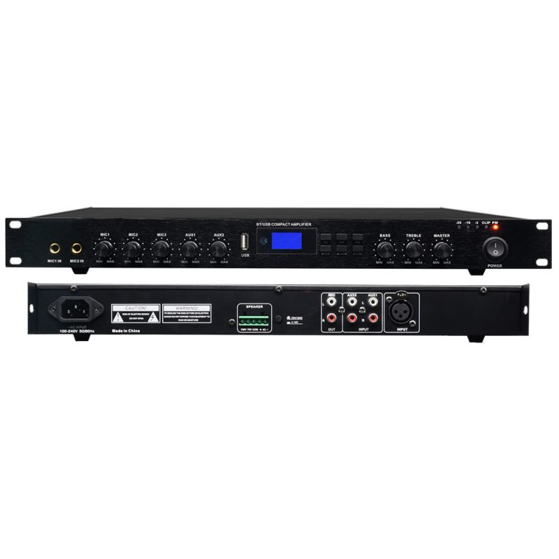 Hot Sale High Quality Bluetooth Digital Amplifier 60W to 1300W Dual Channel Four Channel Power Amplifier Stereo Karaoke Audio System Professional Audio Class D Amplifier Can Be Customized(RH120WA系列)