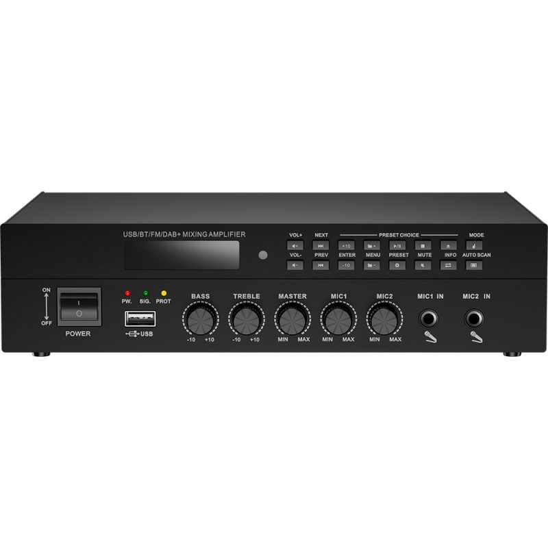 Hifi Stereo Audio Frequency Power Amplifier Dual-Channel Power Or Four-Channel Power Amplifier Independent Control Household Digital Amplifier Can Be Customized(RH1060MD )