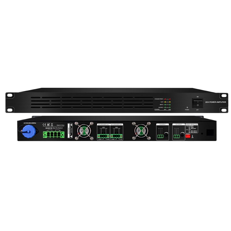 Hot Sale High Quality Bluetooth Digital Amplifier 60W to 1300W Dual Channel Four Channel Power Amplifier Stereo Karaoke Audio System Professional Audio Class D Amplifier Can Be Customized(RH1212D)