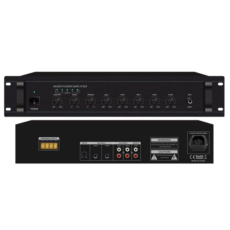 Hifi Stereo Audio Frequency Power Amplifier Dual-Channel Power Or Four-Channel Power Amplifier Independent Control Household Digital Amplifier Can Be Customized(RH130D)