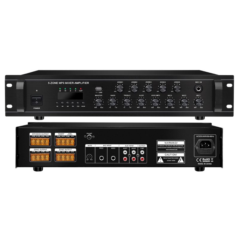 Customizable High Quality Bluetooth Audio Power Amplifier 60W to 500W Home Theater Wireless Microphone Mini HiFi Stereo Class D Amplifier(RH130DF)