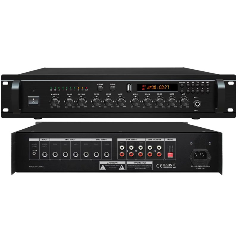 Hifi Stereo Audio Frequency Power Amplifier Dual-Channel Power Or Four-Channel Power Amplifier Independent Control Household Digital Amplifier Can Be Customized(RH2811PM)