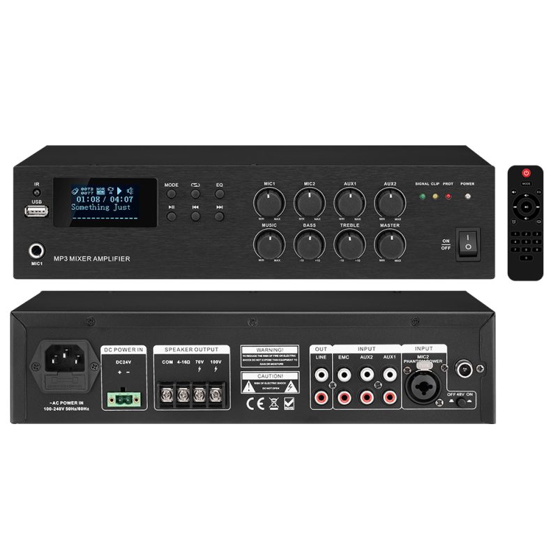 Customizable High Quality Bluetooth Audio Power Amplifier 60W to 500W Home Theater Wireless Microphone Mini HiFi Stereo Class D Amplifier(RH61PM 121PM)